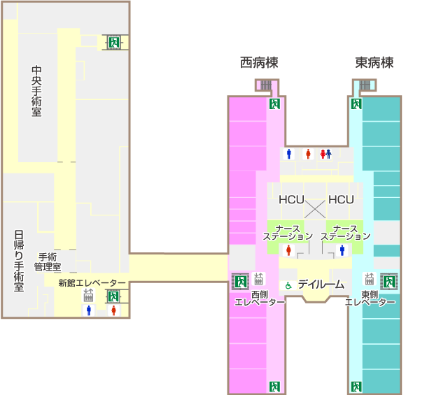 海老名総合病院 4階フロアマップ